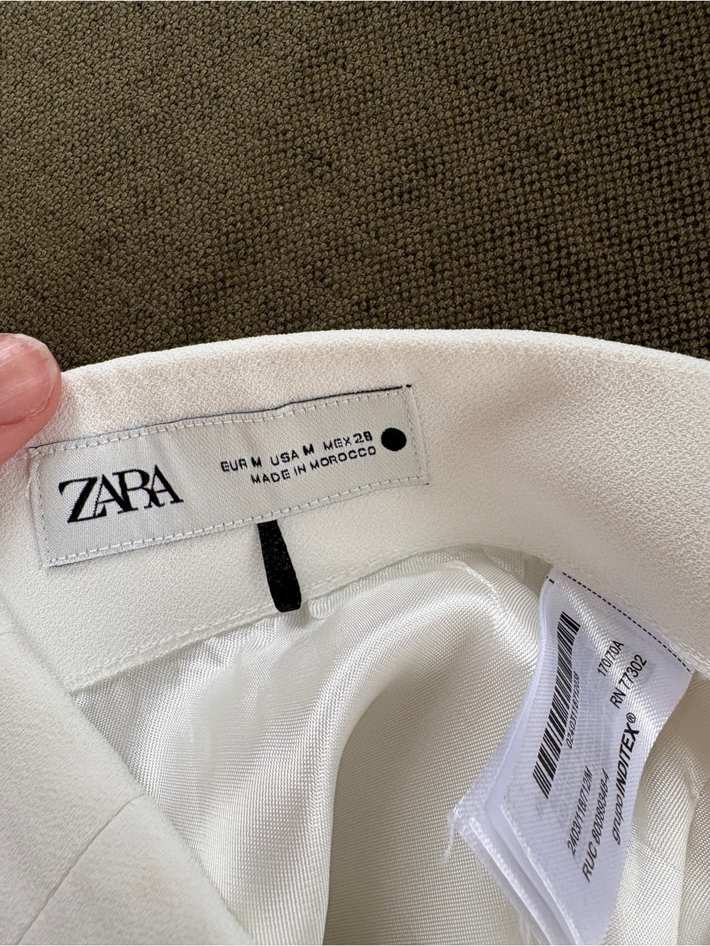 Zara white A line skirt - Picture 5 of 5